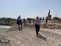 احداث بند خاکی مارد برای جلوگیری از پیشروی شوری آب