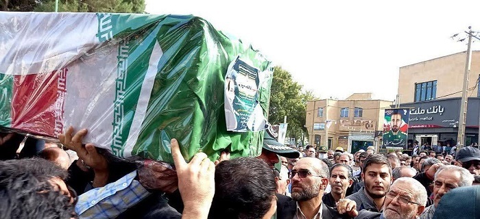 پیکر شهید «محمد سهرابی» در نهاوند تشییع شد